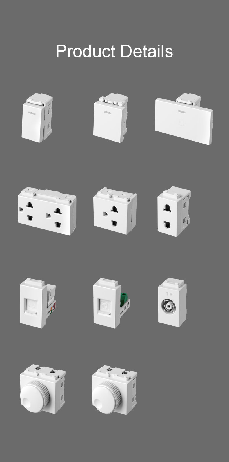 Flat Sockets And Switches